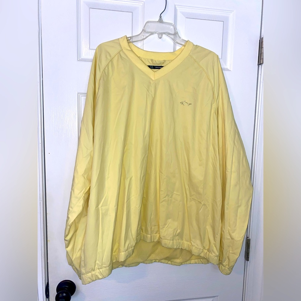 Greg Norman butter yellow pullover. Size XXL